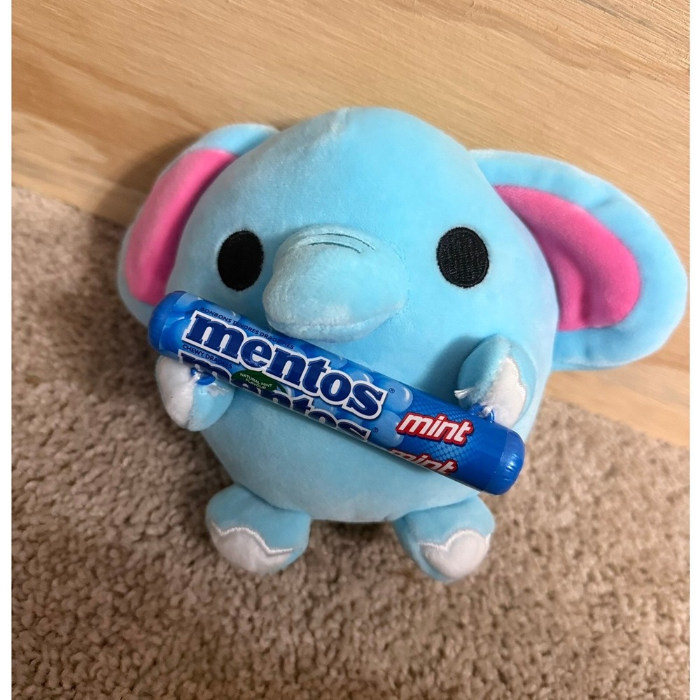 Zuru Snackles Lottie‎ Elephant 5in Stuffed Animal Plush Mentos Mini Brands